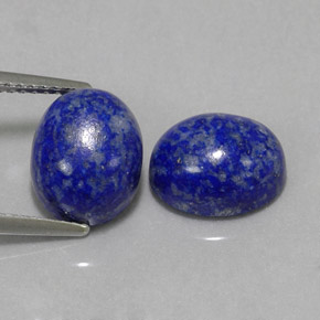 캐럿 천연 로열 블루 라피스 라줄리 보석, 타원형 컷, 10.1×8.2 mm, 불투명체