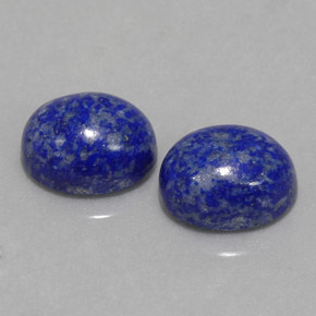 캐럿 천연 로열 블루 라피스 라줄리 보석, 타원형 컷, 10.1×8.2 mm, 불투명체