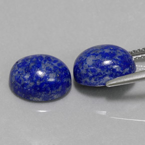 캐럿 천연 로열 블루 라피스 라줄리 보석, 타원형 컷, 10.1×8.2 mm, 불투명체