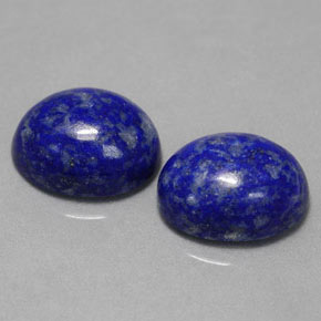 캐럿 천연 로열 블루 라피스 라줄리 보석, 타원형 컷, 10×8.1 mm, 불투명체