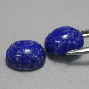 캐럿 천연 로열 블루 라피스 라줄리 보석, 타원형 컷, 8.9×7.1 mm, 불투명체