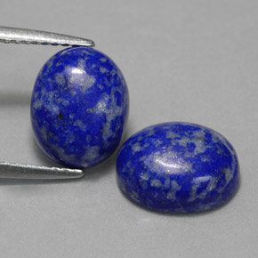 캐럿 천연 로열 블루 라피스 라줄리 보석, 타원형 컷, 10×8 mm, 불투명체
