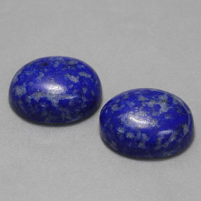 캐럿 천연 로열 블루 라피스 라줄리 보석, 타원형 컷, 10×8 mm, 불투명체