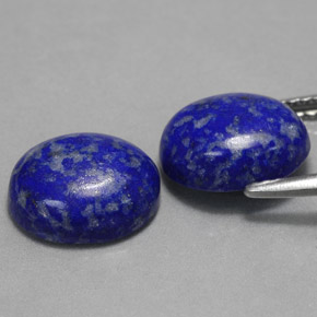 캐럿 천연 로열 블루 라피스 라줄리 보석, 타원형 컷, 10×8 mm, 불투명체