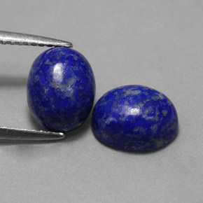 캐럿 천연 로열 블루 라피스 라줄리 보석, 타원형 컷, 8.9×7.1 mm, 불투명체