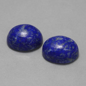 캐럿 천연 로열 블루 라피스 라줄리 보석, 타원형 컷, 8.9×7.1 mm, 불투명체