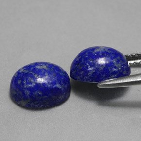 캐럿 천연 로열 블루 라피스 라줄리 보석, 타원형 컷, 8.9×7.1 mm, 불투명체