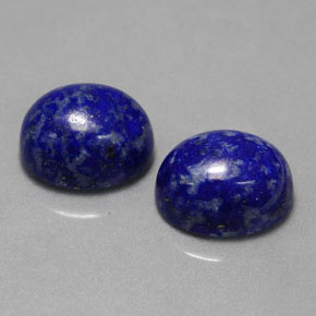 캐럿 천연 로열 블루 라피스 라줄리 보석, 타원형 컷, 9×7.2 mm, 불투명체