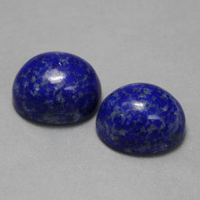 캐럿 천연 로열 블루 라피스 라줄리 보석, 타원형 컷, 10×8.1 mm, 불투명체