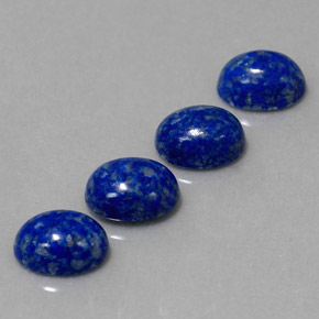 캐럿 천연 로열 블루 라피스 라줄리 보석, 타원형 컷, 7.9×6.1 mm, 불투명체