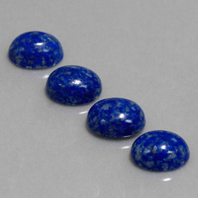 캐럿 천연 로열 블루 라피스 라줄리 보석, 타원형 컷, 7.9×6.1 mm, 불투명체