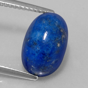 5.85캐럿 천연 로열 블루 라피스 라줄리, 타원형 컷, 12.5×8.1 mm, 불투명체