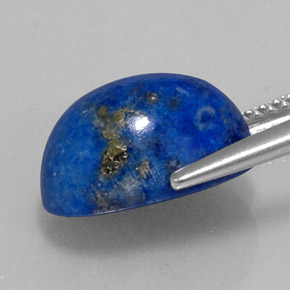5.85캐럿 천연 로열 블루 라피스 라줄리, 타원형 컷, 12.5×8.1 mm, 불투명체