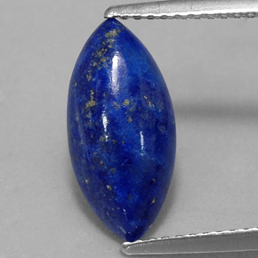 2.84캐럿 천연 로열 블루 라피스 라줄리, 마퀴즈, 14.6×7 mm, 불투명체