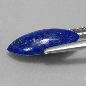 2.84캐럿 천연 로열 블루 라피스 라줄리, 마퀴즈, 14.6×7 mm, 불투명체