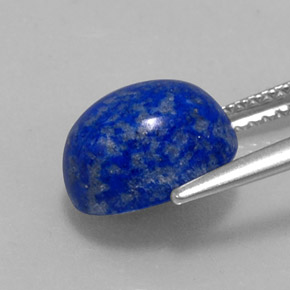 4.08캐럿 천연 로열 블루 라피스 라줄리, 타원형 컷, 10.1×8.1 mm, 불투명체