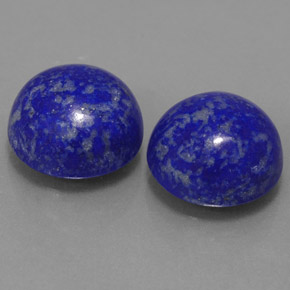 캐럿 천연 로열 블루 라피스 라줄리 보석, 라운드 컷, 10.05 mm, 불투명체