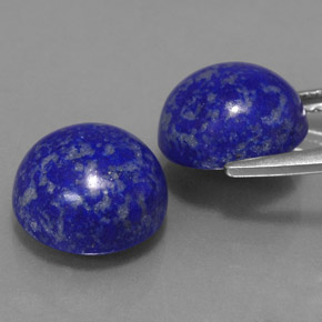 캐럿 천연 로열 블루 라피스 라줄리 보석, 라운드 컷, 10.05 mm, 불투명체