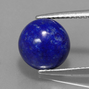 3.59캐럿 천연 로열 블루 라피스 라줄리, 라운드 컷, 9.22 mm, 불투명체