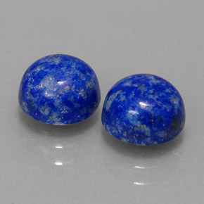 캐럿 천연 로열 블루 라피스 라줄리 보석, 라운드 컷, 7.28 mm, 불투명체