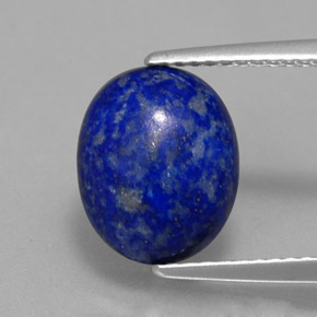 3.12캐럿 천연 로열 블루 라피스 라줄리, 타원형 컷, 10.8×8.8 mm, 불투명체