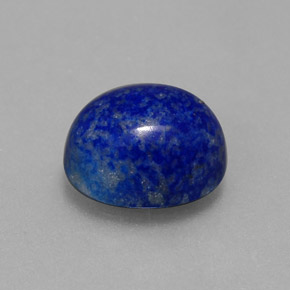 3.87캐럿 천연 로열 블루 라피스 라줄리, 타원형 컷, 10.1×8.1 mm, 불투명체