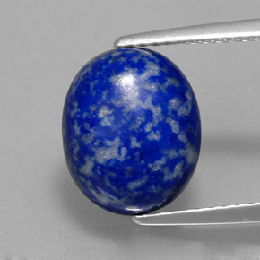 3.97캐럿 천연 로열 블루 라피스 라줄리, 타원형 컷, 11.2×9.1 mm, 불투명체