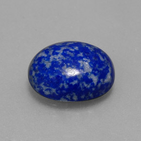 3.97캐럿 천연 로열 블루 라피스 라줄리, 타원형 컷, 11.2×9.1 mm, 불투명체