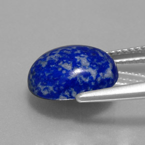 3.97캐럿 천연 로열 블루 라피스 라줄리, 타원형 컷, 11.2×9.1 mm, 불투명체