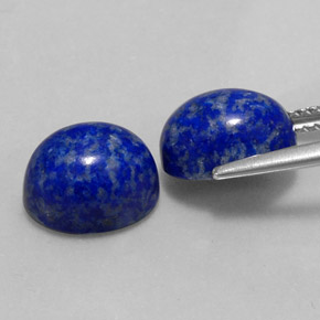 캐럿 천연 로열 블루 라피스 라줄리 보석, 타원형 컷, 10×8.1 mm, 불투명체