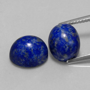 캐럿 천연 로열 블루 라피스 라줄리 보석, 타원형 컷, 9.9×8.2 mm, 불투명체