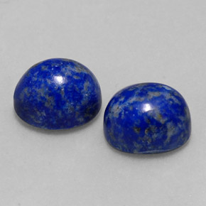 캐럿 천연 로열 블루 라피스 라줄리 보석, 타원형 컷, 9.9×8.2 mm, 불투명체