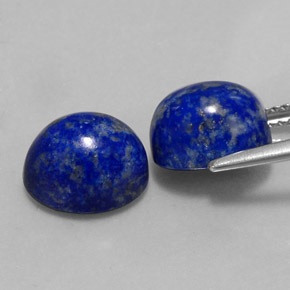 캐럿 천연 로열 블루 라피스 라줄리 보석, 타원형 컷, 9.9×8.2 mm, 불투명체