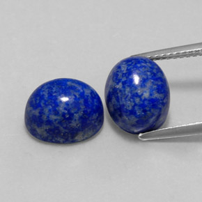 캐럿 천연 로열 블루 라피스 라줄리 보석, 타원형 컷, 10.1×8.1 mm, 불투명체