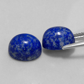 캐럿 천연 로열 블루 라피스 라줄리 보석, 타원형 컷, 10.1×8.1 mm, 불투명체