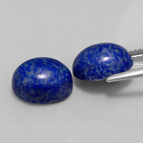 캐럿 천연 로열 블루 라피스 라줄리 보석, 타원형 컷, 11×9 mm, 불투명체