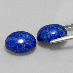캐럿 천연 로열 블루 라피스 라줄리 보석, 타원형 컷, 11×8.8 mm, 불투명체