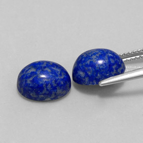 캐럿 천연 로열 블루 라피스 라줄리 보석, 타원형 컷, 9.9×8 mm, 불투명체