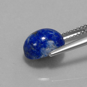 2.98캐럿 천연 로열 블루 라피스 라줄리, 타원형 컷, 9.2×7.1 mm, 불투명체