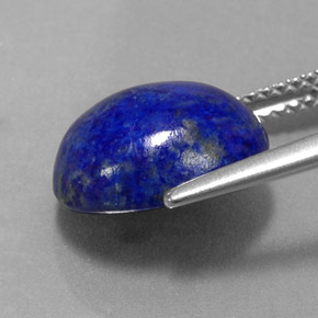 5.56캐럿 천연 로열 블루 라피스 라줄리, 타원형 컷, 12×10 mm, 불투명체