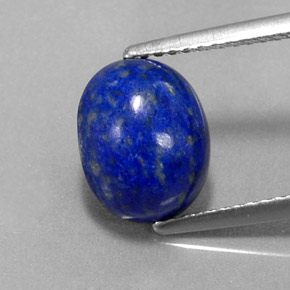 3.73캐럿 천연 로열 블루 라피스 라줄리, 타원형 컷, 10×8 mm, 불투명체
