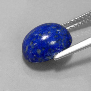 3.73캐럿 천연 로열 블루 라피스 라줄리, 타원형 컷, 10×8 mm, 불투명체