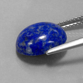 3.72캐럿 천연 로열 블루 라피스 라줄리, 타원형 컷, 11.1×9.2 mm, 불투명체