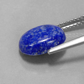 2.76캐럿 천연 로열 블루 라피스 라줄리, 타원형 컷, 10.1×8.3 mm, 불투명체