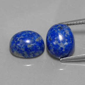 캐럿 천연 로열 블루 라피스 라줄리 보석, 타원형 컷, 10.3×8.2 mm, 불투명체