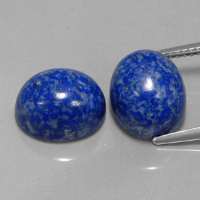 캐럿 천연 로열 블루 라피스 라줄리 보석, 타원형 컷, 11.1×9.1 mm, 불투명체