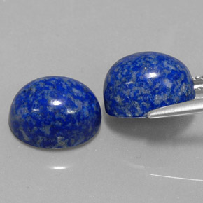 캐럿 천연 로열 블루 라피스 라줄리 보석, 타원형 컷, 11.1×9.1 mm, 불투명체