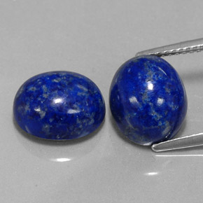 캐럿 천연 로열 블루 라피스 라줄리 보석, 타원형 컷, 11.2×9.2 mm, 불투명체