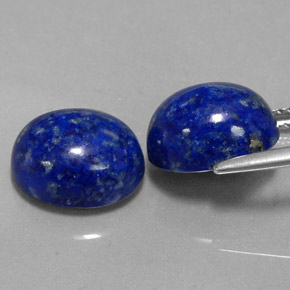 캐럿 천연 로열 블루 라피스 라줄리 보석, 타원형 컷, 11.2×9.2 mm, 불투명체
