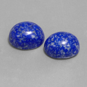 캐럿 천연 로열 블루 라피스 라줄리 보석, 타원형 컷, 9.8×8 mm, 불투명체
